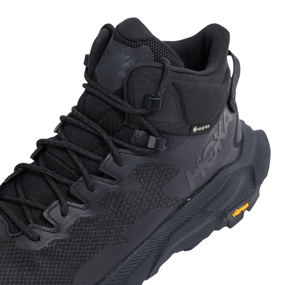 ホカ（HOKA）（メンズ）トレッキングシューズ ハイカット 登山靴 TRAIL CODE トレイルコード GTX 1123165-BRVN ブラック ゴアテックス 防水