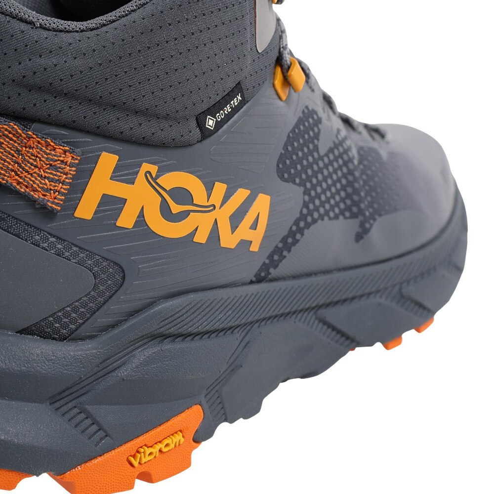 ホカ（HOKA）（メンズ）トレッキングシューズ ハイカット 登山靴 TRAIL CODE トレイルコード GTX 1123165-CPOR グレー ゴアテックス 防水