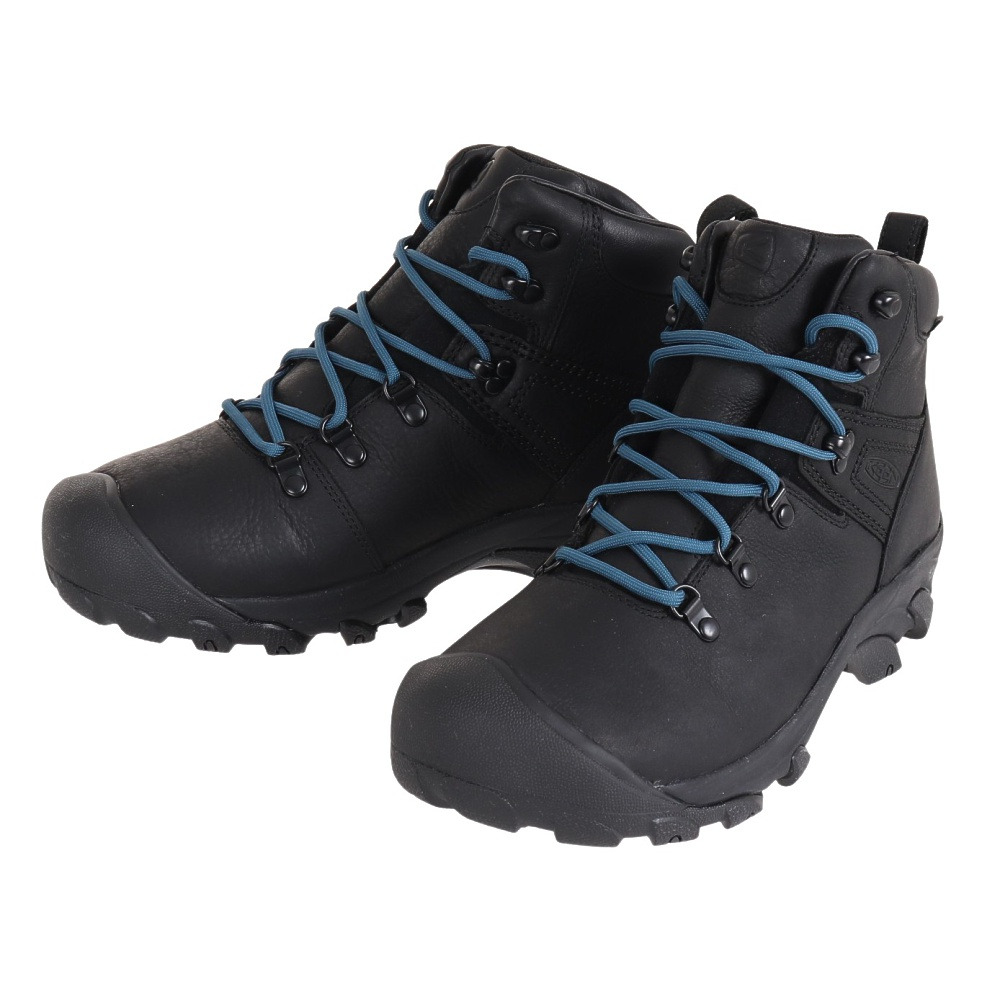 (メンズ)軽量 防水 トレッキングシューズ ハイカット 登山靴  ピレニーズ ハイキングシューズ 1026585 ブラック