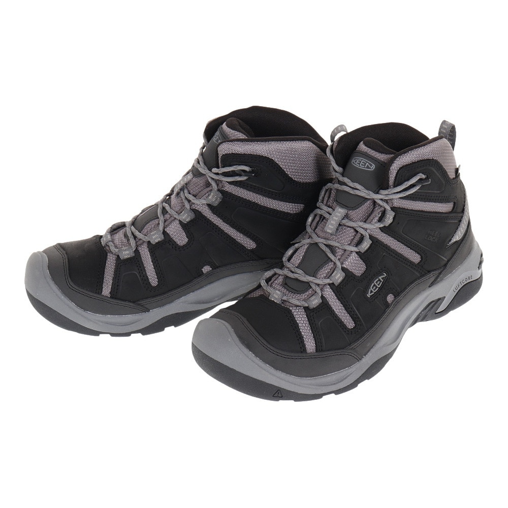 キーン（KEEN）（メンズ）トレッキングシューズ ハイカット 登山靴  サーカディア ミッド ウォータープルーフ 防水ハイキングシューズ 1026768