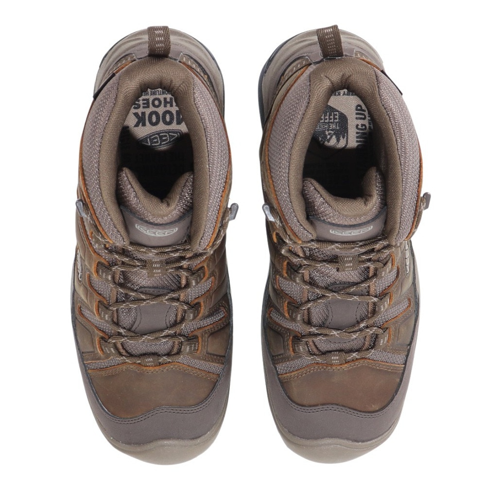 キーン（KEEN）（メンズ）トレッキングシューズ 登山靴 サーカディア ミッド ウォータープルーフ 防水ハイキングシューズ 1026769 ブラウン