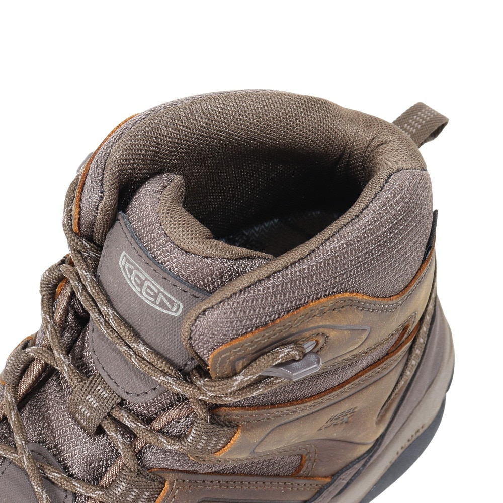 キーン（KEEN）（メンズ）トレッキングシューズ 登山靴 サーカディア ミッド ウォータープルーフ 防水ハイキングシューズ 1026769 ブラウン