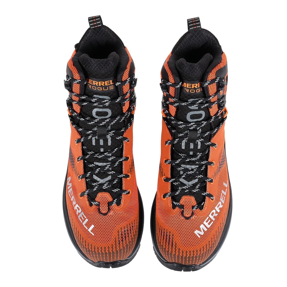 メレル（MERRELL）（メンズ）トレッキングシューズ ハイカット 登山靴 ローグ ハイカー ミッド ゴアテックス 037147 ORANGE オレンジ ビブラムソール