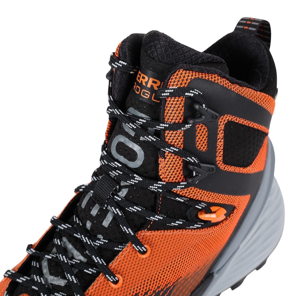 メレル（MERRELL）（メンズ）トレッキングシューズ ハイカット 登山靴 ローグ ハイカー ミッド ゴアテックス 037147 ORANGE オレンジ ビブラムソール