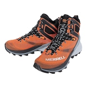 メレル（MERRELL）（メンズ）トレッキングシューズ ハイカット 登山靴 ローグ ハイカー ミッド ゴアテックス 037147 ORANGE オレンジ ビブラムソール