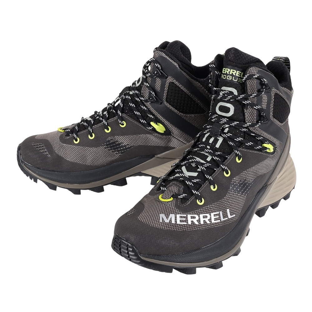 メレル（MERRELL）（メンズ）トレッキングシューズ ハイカット 登山靴 ローグ ハイカー ミッド ゴアテックス 037159 BOULDER ボウルダー ビブラムソール