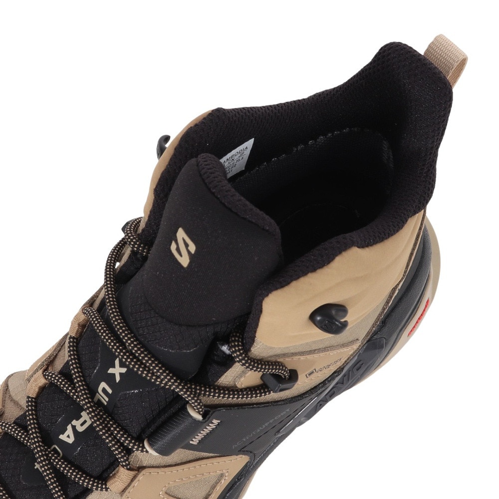 サロモン（SALOMON）（メンズ）ゴアテックス トレッキングシューズ ハイカット 登山靴 エックス ウルトラ 4 ミッド KE L41294100 ベージュ