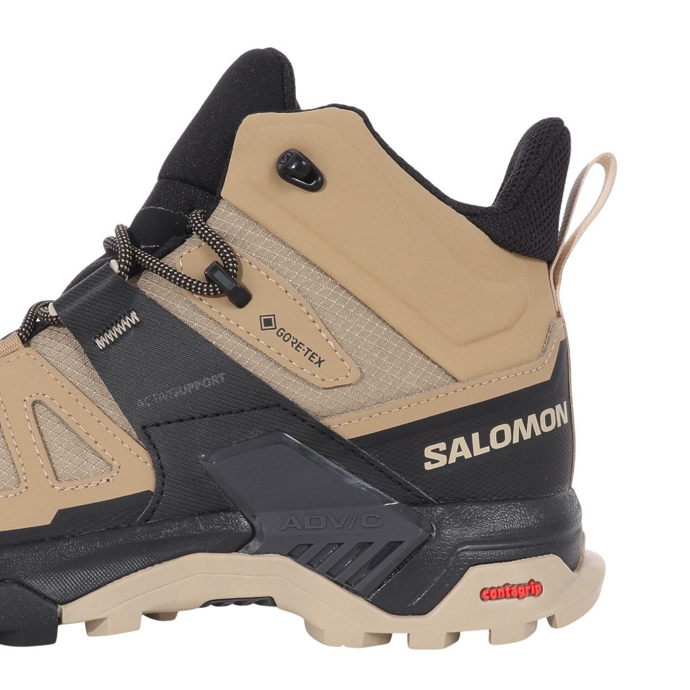 サロモン（SALOMON）（メンズ）トレッキングシューズ ハイカット 登山靴 エックス ウルトラ 4 ミッド ゴアテックス KE L41294100 ベージュ