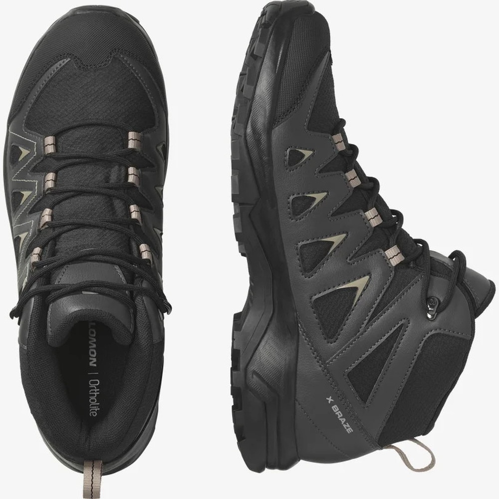 サロモン（SALOMON）（メンズ）ゴアテックス トレッキングシューズ ハイカット X BRAZE エックス ブレイズ ミッド L47174800 登山靴