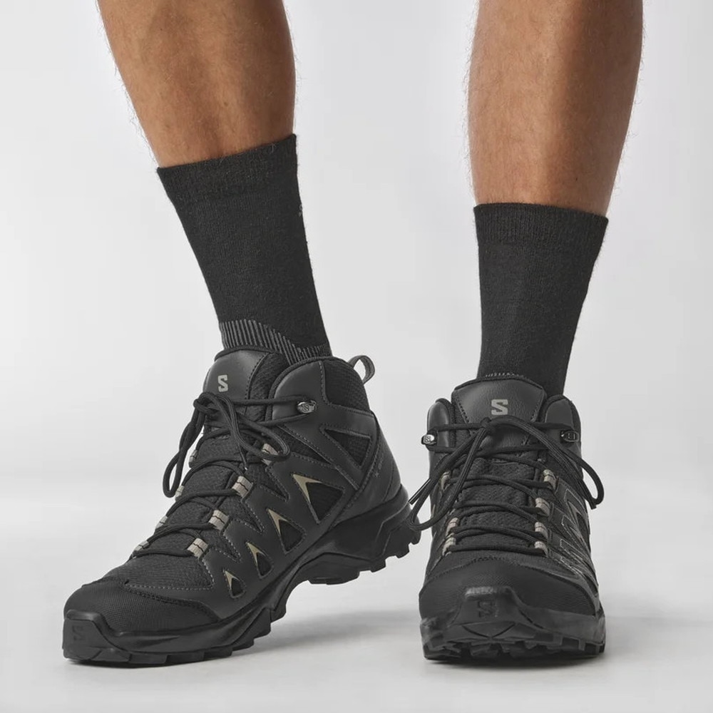 サロモン（SALOMON）（メンズ）ゴアテックス トレッキングシューズ ハイカット X BRAZE エックス ブレイズ ミッド L47174800 登山靴