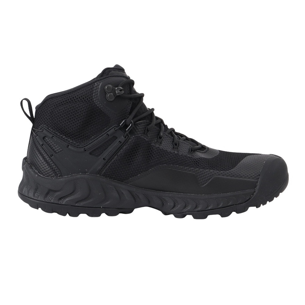 キーン（KEEN）（メンズ）トレッキングシューズ ネクシス エヴォ ミッド ウォータープルーフ 防水ハイキングシューズ 1027191 ブラック 登山靴