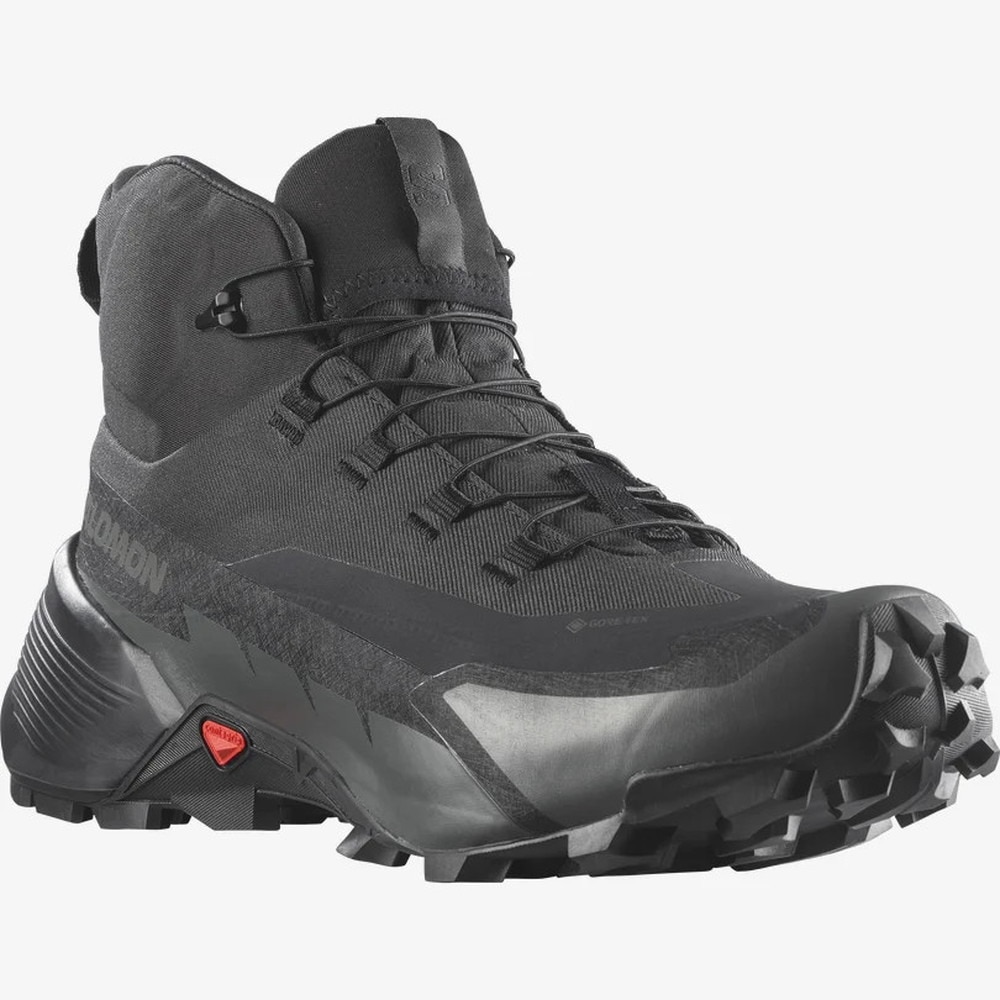 サロモン（SALOMON）（メンズ）トレッキングシューズ ハイカット 登山靴 クロスハイク 2 ミッド ゴアテックス ワイド L41731200 ブラック