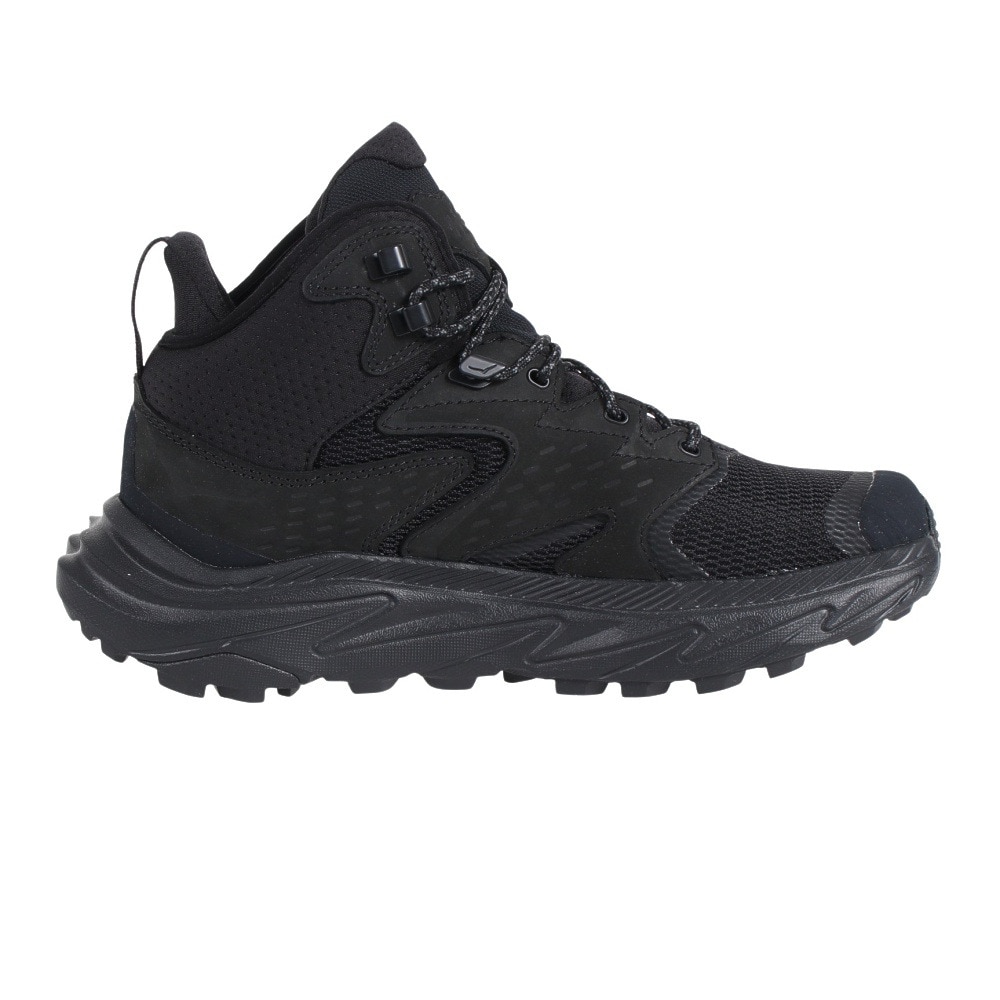 ホカ（HOKA）（メンズ）ゴアテックス トレッキングシューズ ミドルカット 登山靴 アナカパ 2 ミッド GTX 1141633-BBLC ブラック