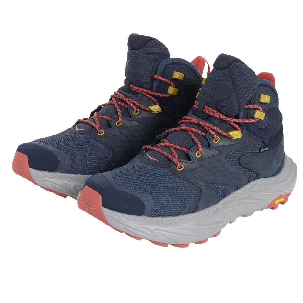 ホカ（HOKA）（メンズ）トレッキングシューズ ミドルカット 登山靴 アナカパ 2 ミッド GTX 1141633-OSGR ネイビー