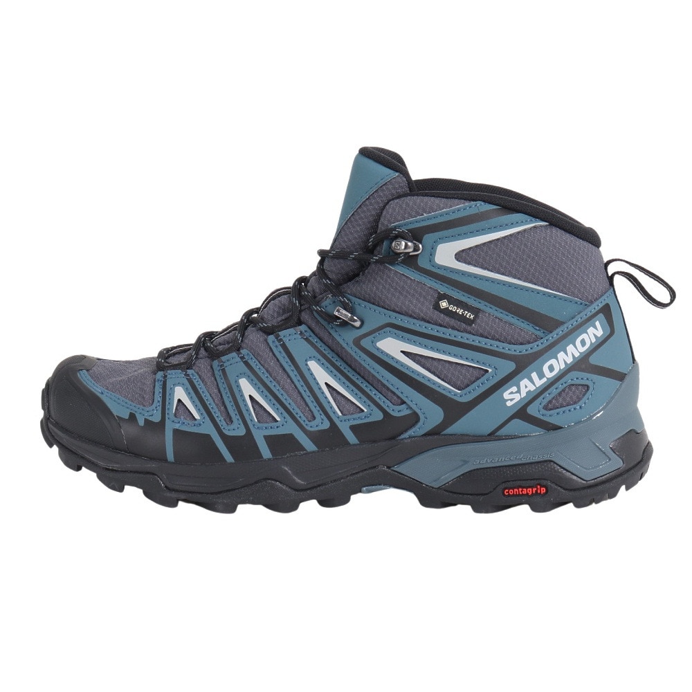 サロモン（SALOMON）（メンズ）トレッキングシューズ 登山靴 X ウルトラパイオニア ミッド GORE-TEX L47196400 グレー