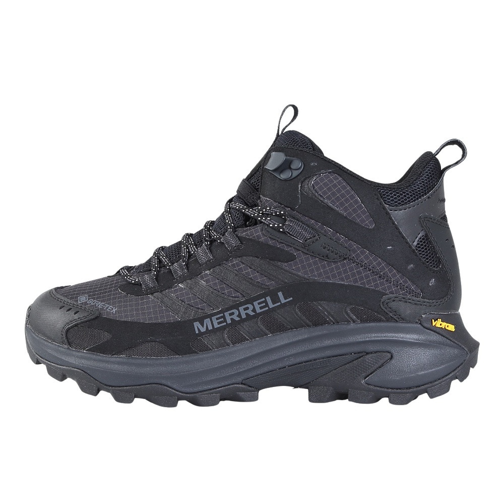 メレル（MERRELL）（メンズ）ゴアテックス トレッキングシューズ ハイカット 登山靴 モアブ スピード 2 ミッド 037501 BLACK