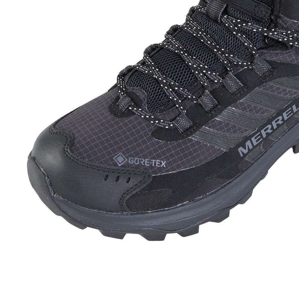 メレル（MERRELL）（メンズ）ゴアテックス トレッキングシューズ ハイカット 登山靴 モアブ スピード 2 ミッド 037501 BLACK