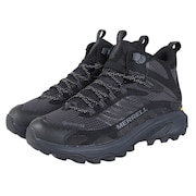 メレル（MERRELL）（メンズ）トレッキングシューズ ハイカット 登山靴 モアブ スピード 2 ミッド ゴアテックス 037501 BLACK ブラック