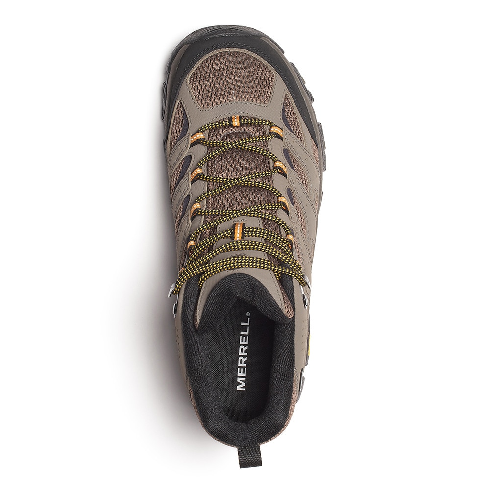 メレル（MERRELL）（メンズ）トレッキングシューズ ハイカット 登山靴 モアブ 3 シンセティック ミッド ゴアテックス ワイド 500639W WALNUT サンドベージュ
