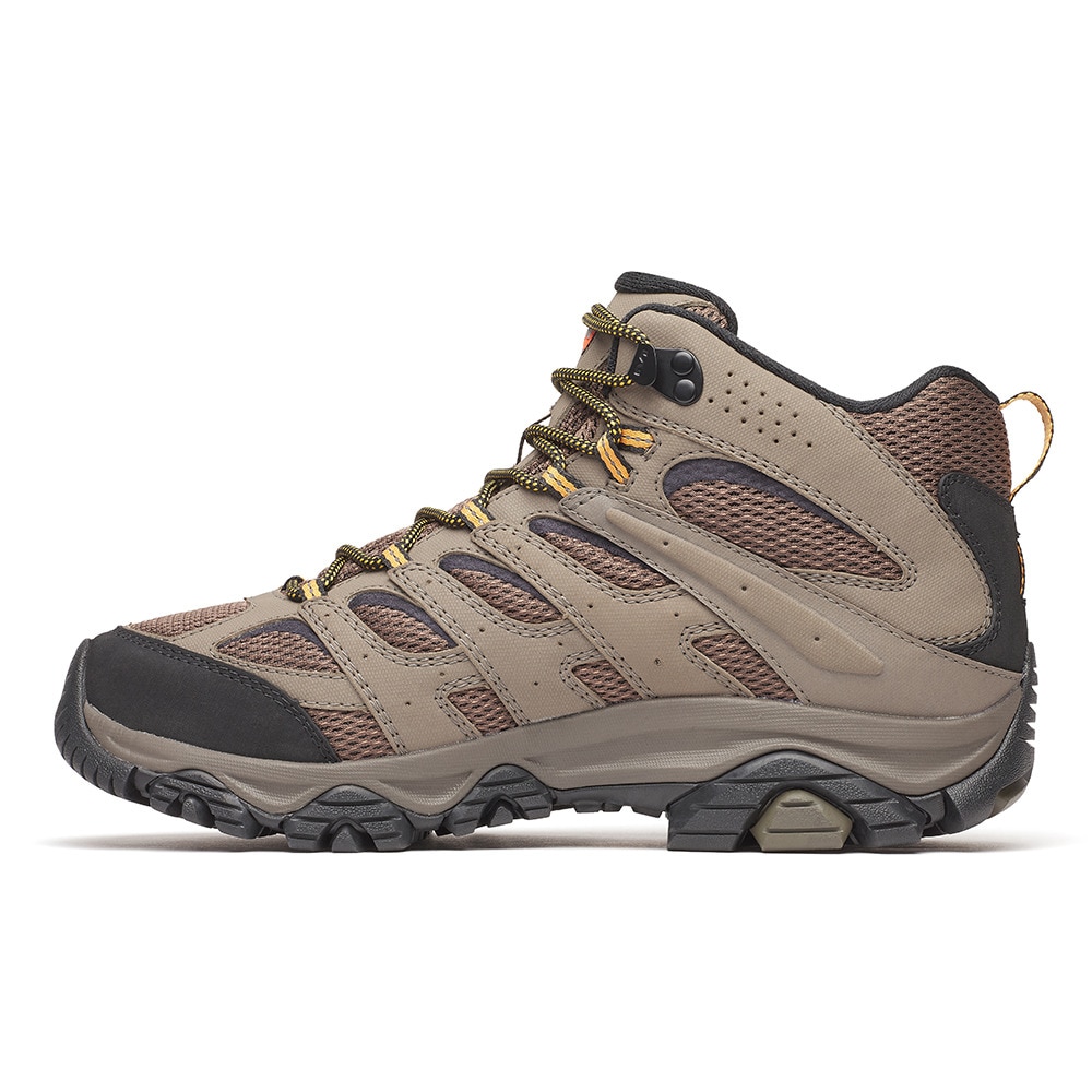 メレル（MERRELL）（メンズ）トレッキングシューズ ハイカット 登山靴 モアブ 3 シンセティック ミッド ゴアテックス ワイド 500639W WALNUT サンドベージュ