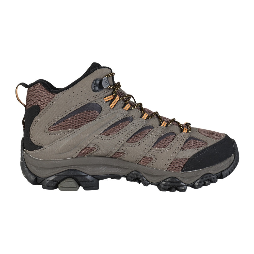 メレル（MERRELL）（メンズ）トレッキングシューズ ハイカット 登山靴 モアブ 3 シンセティック ミッド ゴアテックス ワイド 500639W WALNUT サンドベージュ