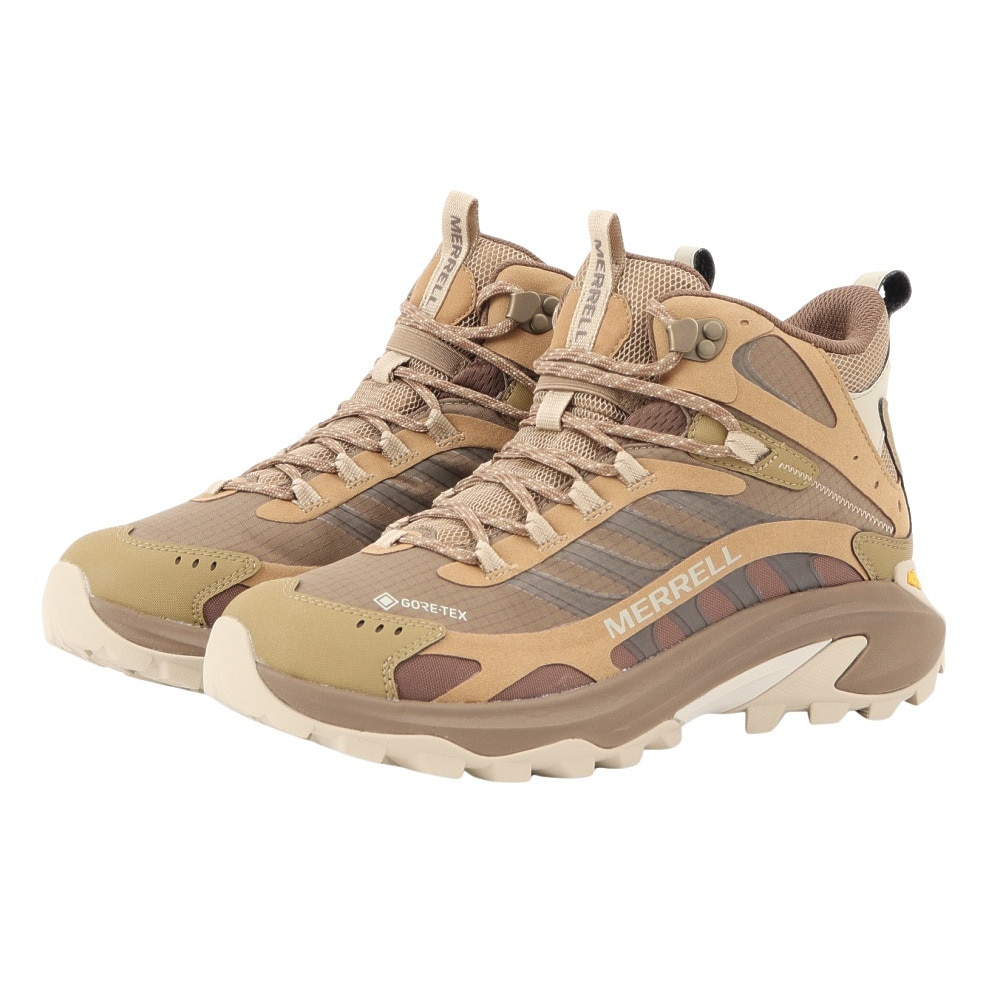 メレル（MERRELL）（メンズ）トレッキングシューズ ハイカット 登山靴 MOAB SPEED 2 MID GTX J037505 COYOTE