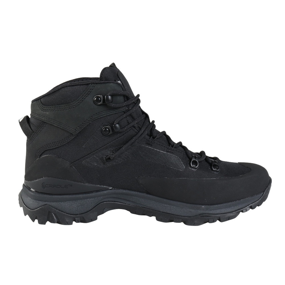 ザ・ノース・フェイス（THE NORTH FACE）（メンズ）トレッキングシューズ 登山靴 クレストン ハイク ミッド ウォータープルーフ NF52321 KK ブラック 防水