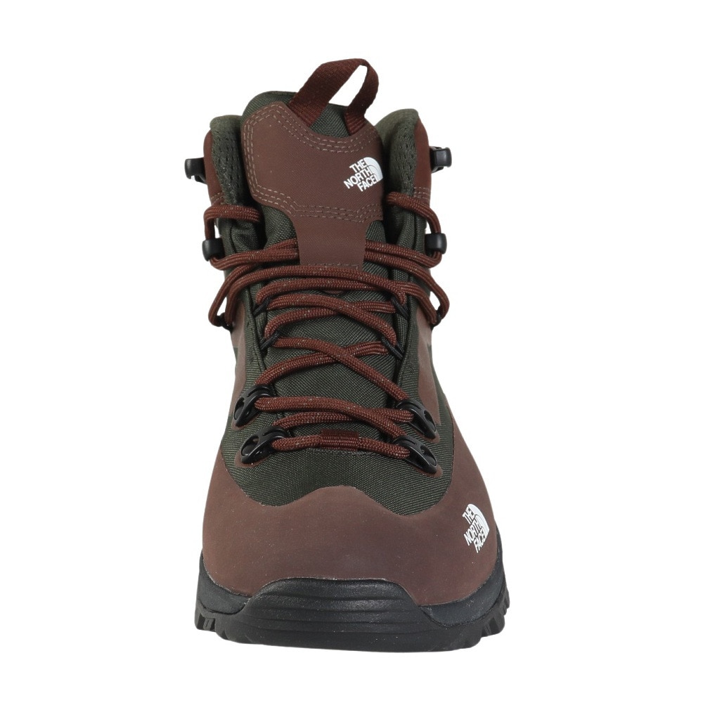 ザ・ノース・フェイス（THE NORTH FACE）（メンズ）トレッキングシューズ 登山靴 クレストン ハイク ミッド ウォータープルーフ NF52321 DK ダークグリーン 防水