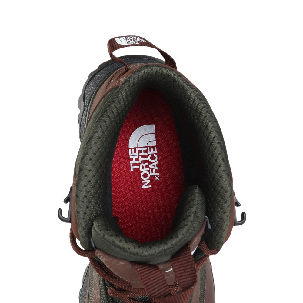 ザ・ノース・フェイス（THE NORTH FACE）（メンズ）トレッキングシューズ 登山靴 クレストン ハイク ミッド ウォータープルーフ NF52321 DK ダークグリーン 防水