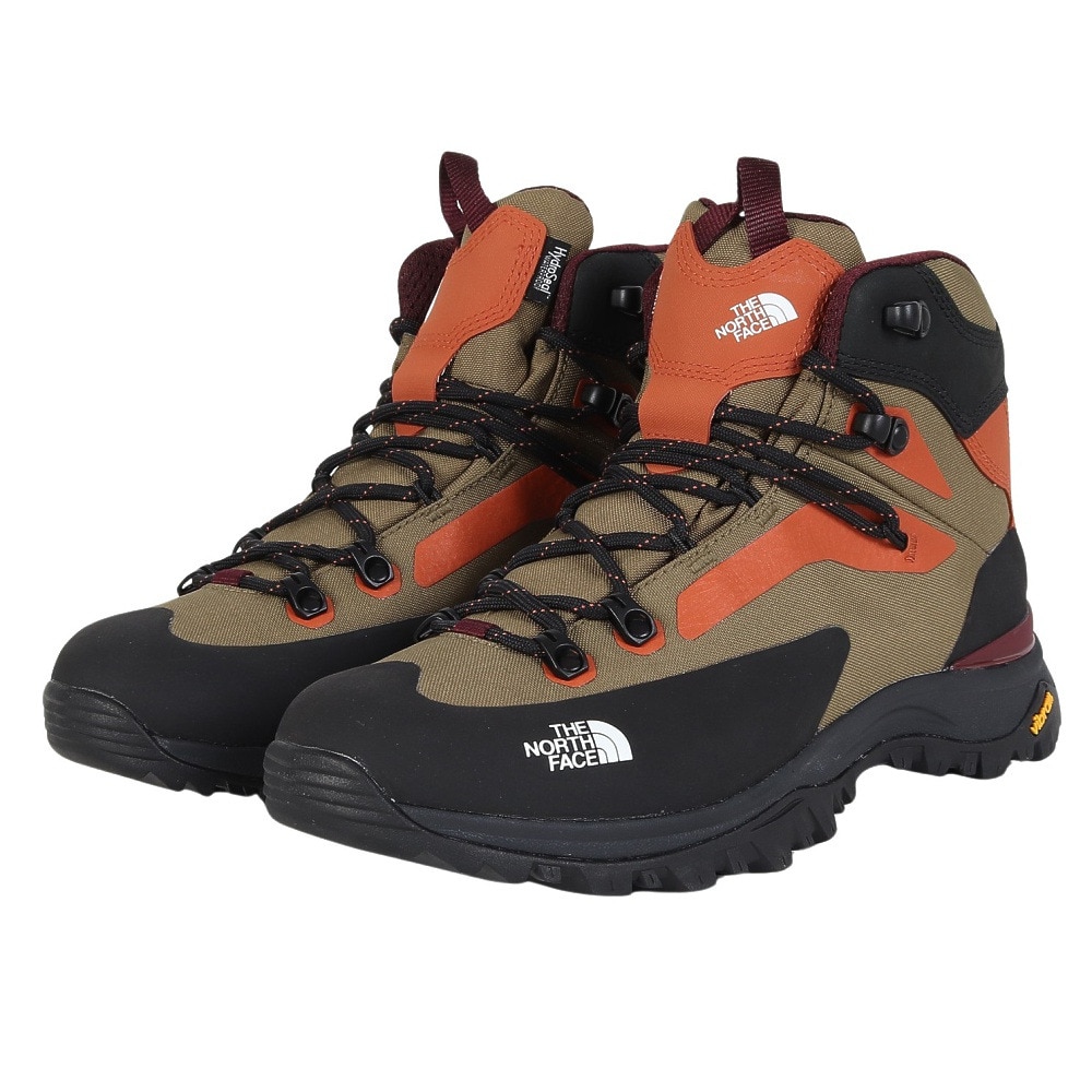 ザ・ノース・フェイス（THE NORTH FACE）（メンズ）トレッキングシューズ 登山靴 クレストン ハイク ミッド ウォータープルーフ NF52321 FK カーキ 防水