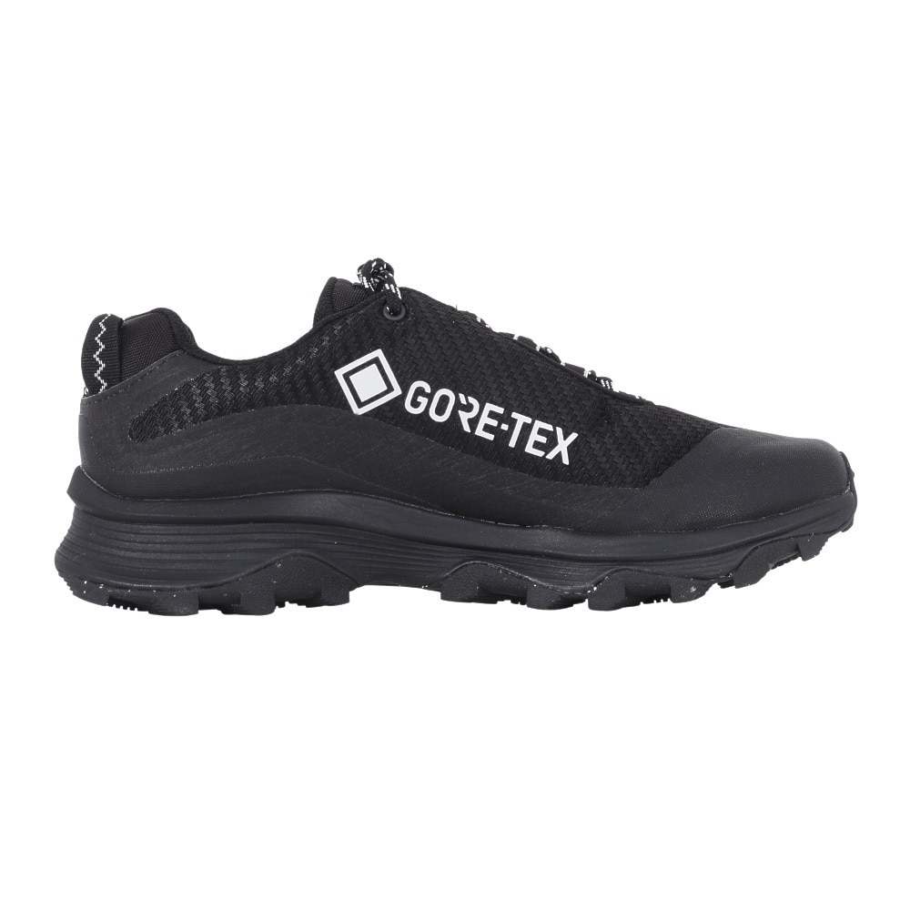 メレル（MERRELL）（メンズ）トレッキングシューズ ローカット 登山靴 モアブ スピード ストーム ゴアテックス 067549 BLK ブラック ビブラムソール