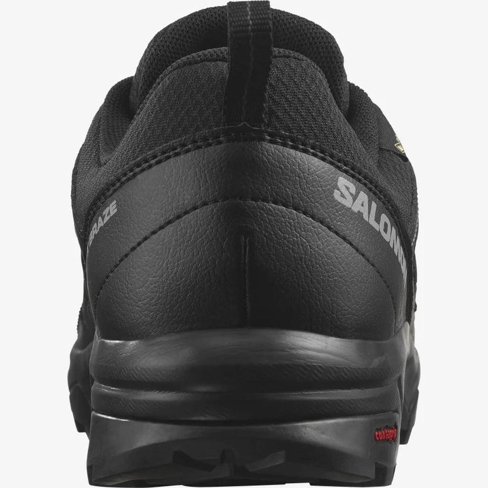 サロモン（SALOMON）（メンズ）トレッキングシューズ ローカット 登山靴 X BRAZE ゴアテックス BLACK/BL L47180400 ブラック