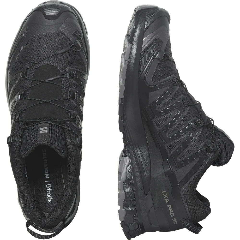 サロモン（SALOMON）（メンズ）トレッキングシューズ ローカット 登山靴 防水 ゴアテックス XA PRO 3D V9 GORE-TEX L47270100 ブラック