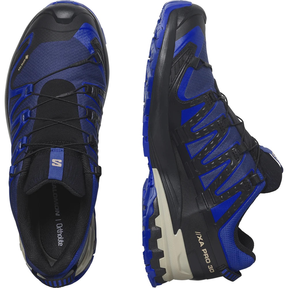 サロモン（SALOMON）（メンズ）トレッキングシューズ ローカット 登山靴 XA PRO 3D V9 GORE-TEX L47270300 ブルー