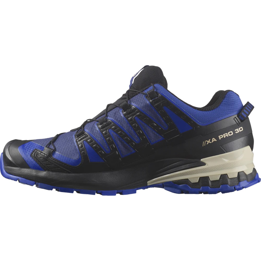 サロモン（SALOMON）（メンズ）ゴアテックス トレッキングシューズ ローカット 登山靴 XA PRO 3D V9 GORE-TEX L47270300 ブルー