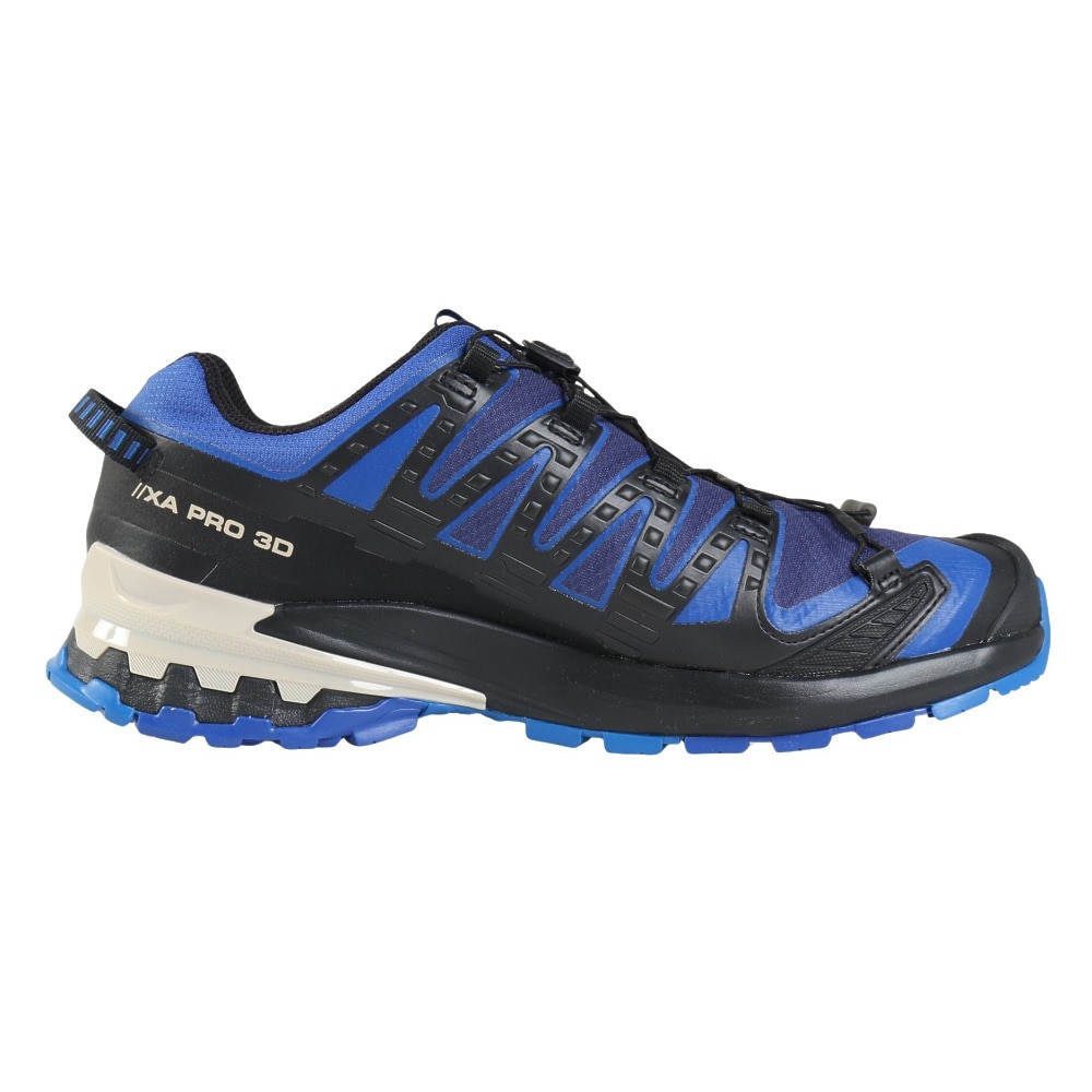サロモン（SALOMON）（メンズ）ゴアテックス トレッキングシューズ ローカット 登山靴 XA PRO 3D V9 GORE-TEX L47270300 ブルー