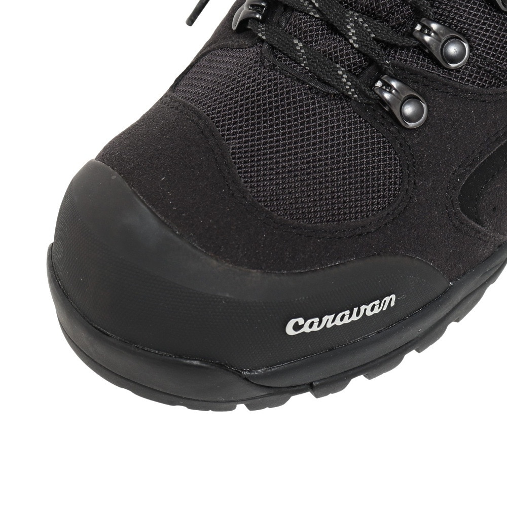 キャラバン（Caravan）（メンズ、レディース）トレッキングシューズ ハイカット 登山靴 C1_02S 0010106-941 ブラック ゴアテックス 防水 軽量 入門者 初心者