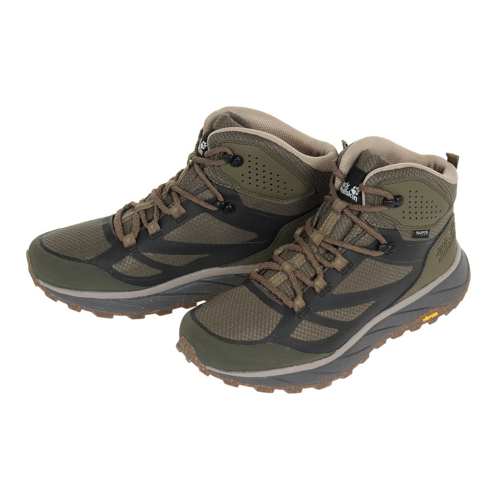 ジャックウルフスキン（JackWolfskin）（メンズ）トレッキングシューズ ハイカット 登山靴 TERRAVENTURE TEXAPORE MID M 4051521-5347