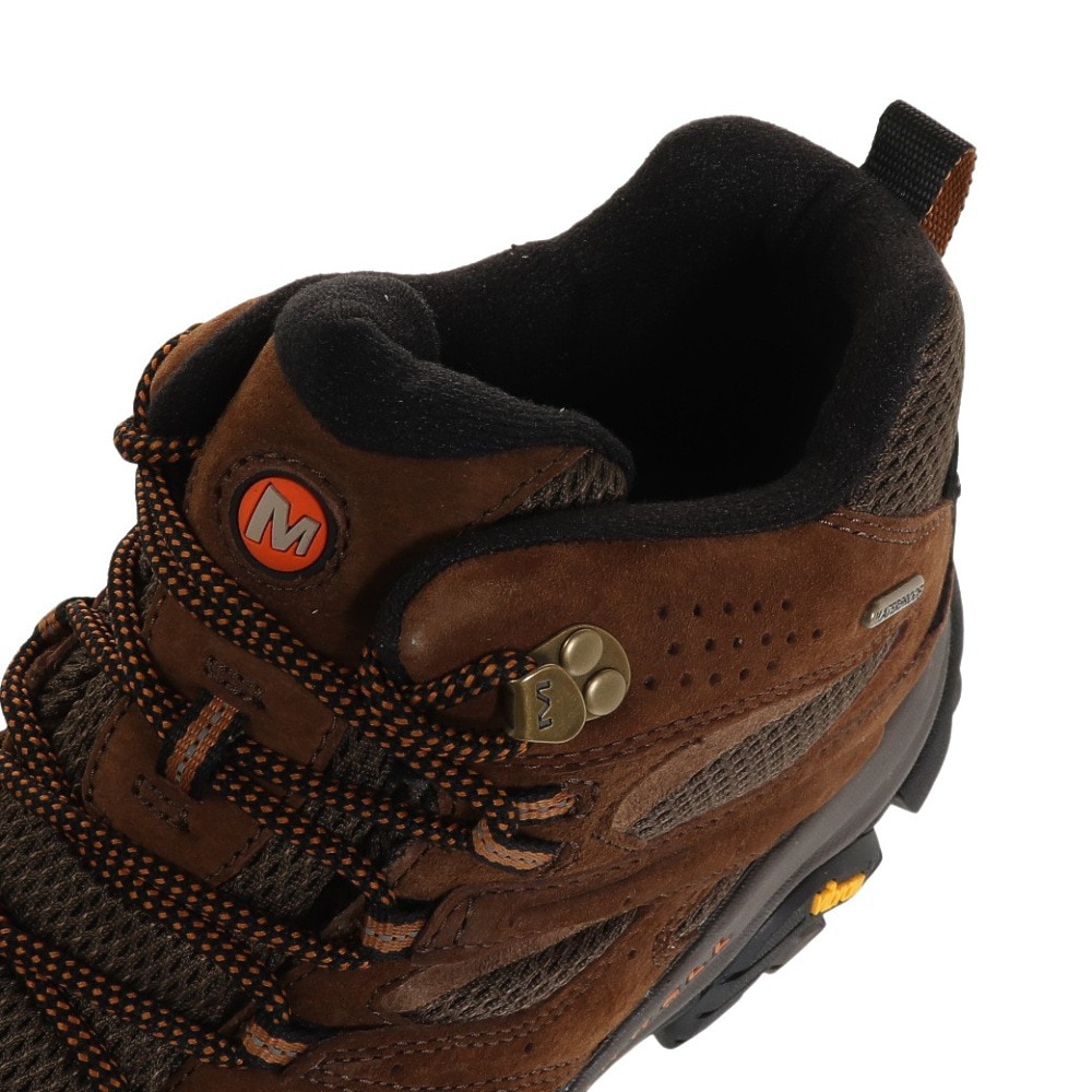 メレル（MERRELL）（メンズ）トレッキングシューズ ハイカット 登山靴 モアブ3 ミッド ウオータープルーフ 035839 EARTH