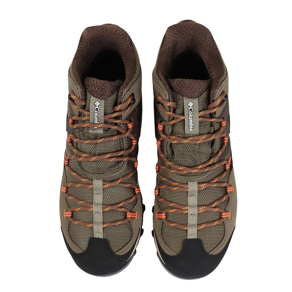 コロンビア（Columbia）（メンズ）トレッキングシューズ ミドルカット 登山靴 セイバー ファイブ ミッド アウトドライ YM8135 397 カーキ