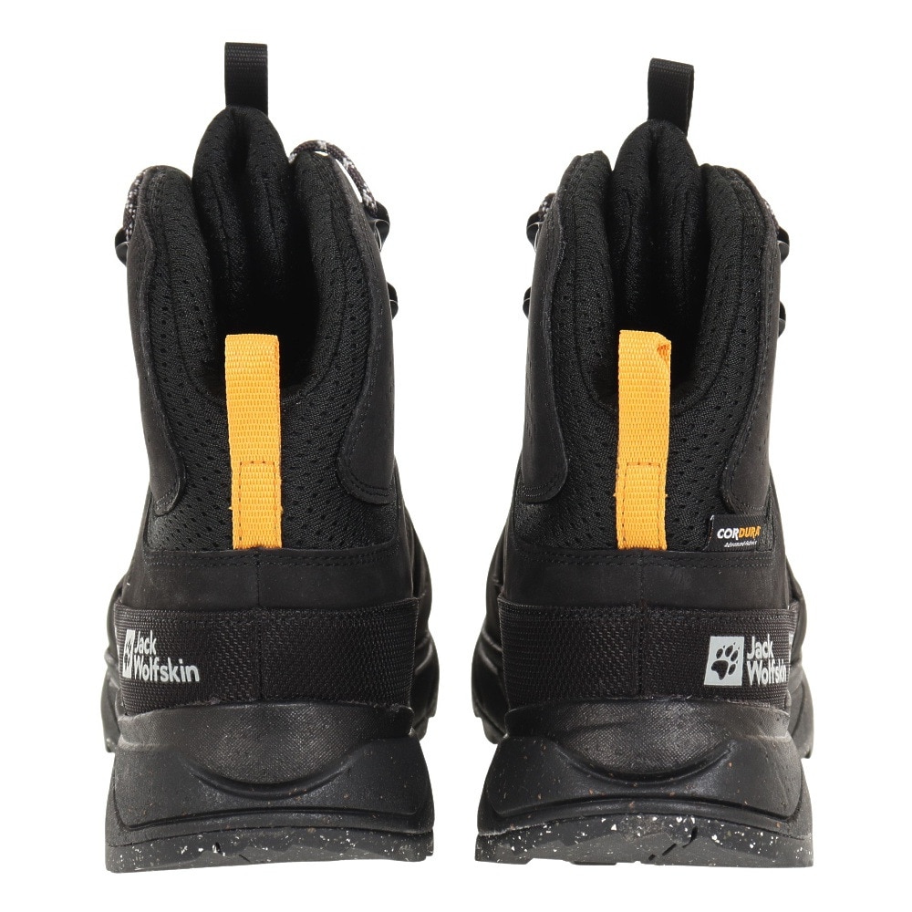 ジャックウルフスキン（JackWolfskin）（メンズ）トレッキングシューズ 登山靴 ハイカット TERRAQUEST TEXAPORE MID M 4056381-6000 ブラック 完全防水