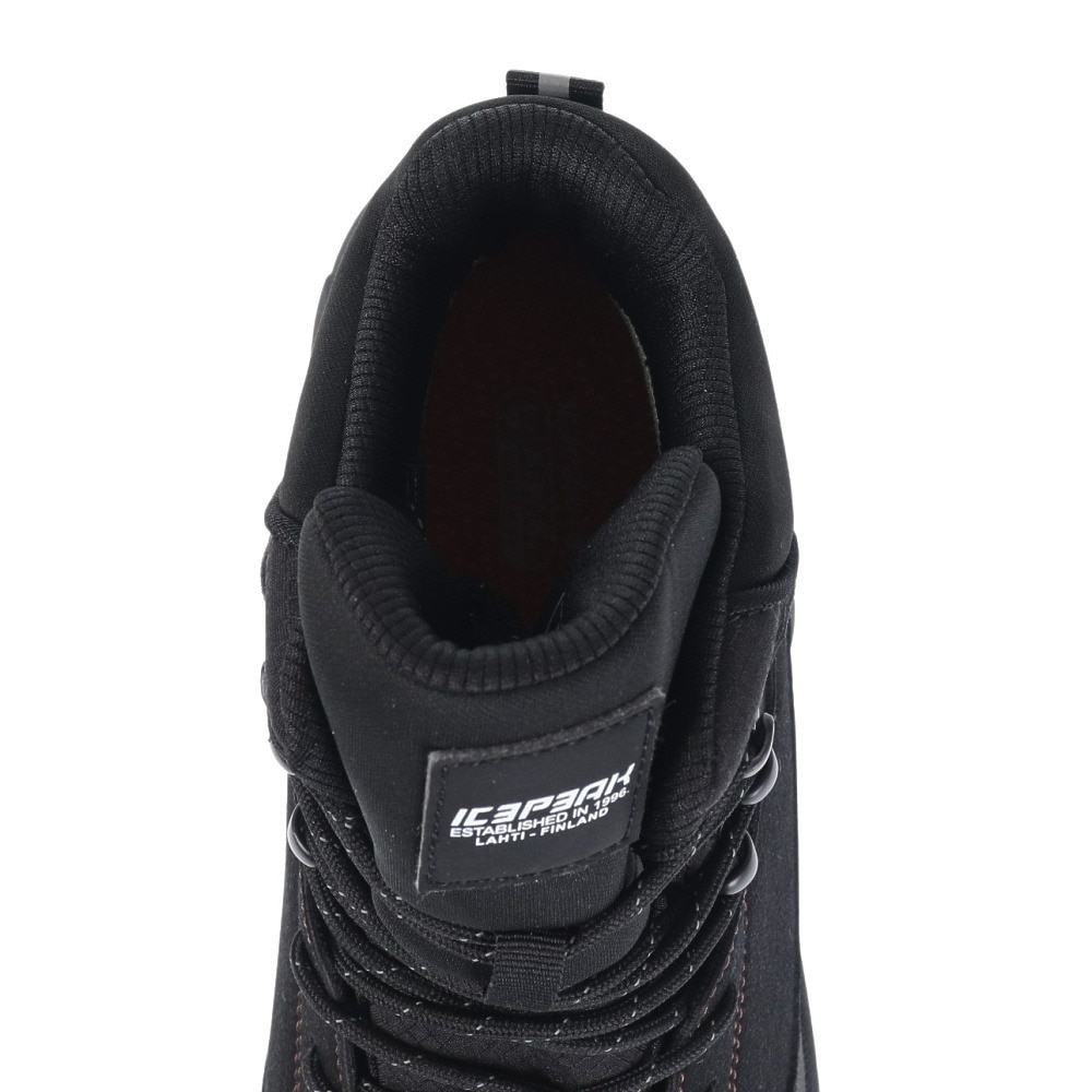 アイスピーク（ICEPEAK）（メンズ）トレッキングシューズ ハイカット 登山靴 AKAA MR 78286 990 ブラック 防水シューズ 通気性