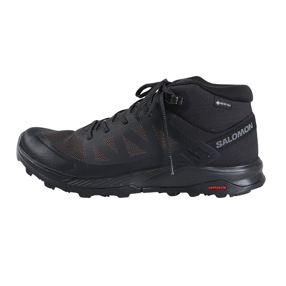 サロモン（SALOMON）（メンズ）ゴアテックス トレッキングシューズ ハイカット 登山靴 アウトライズミッド OUTRISE MID GTX L47143500