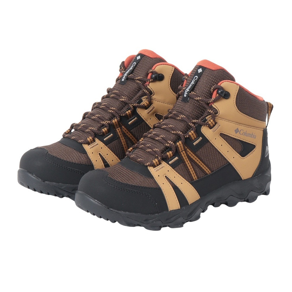 コロンビア（Columbia）（メンズ）トレッキングシューズ ハイカット 登山靴 セイバー オムニテック ミッド ワイド YI7151 779 ブラウン