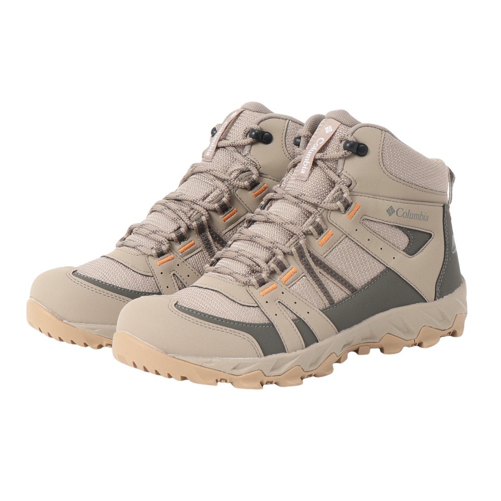 コロンビア（Columbia）（メンズ）トレッキングシューズ ハイカット 登山靴 セイバー オムニテック ミッド YM7151 297 カーキ