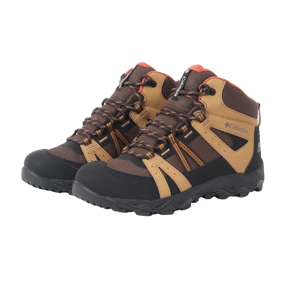 コロンビア（Columbia）（メンズ）トレッキングシューズ ハイカット 登山靴 セイバー オムニテック ミッド YM7151 779 ブラウン