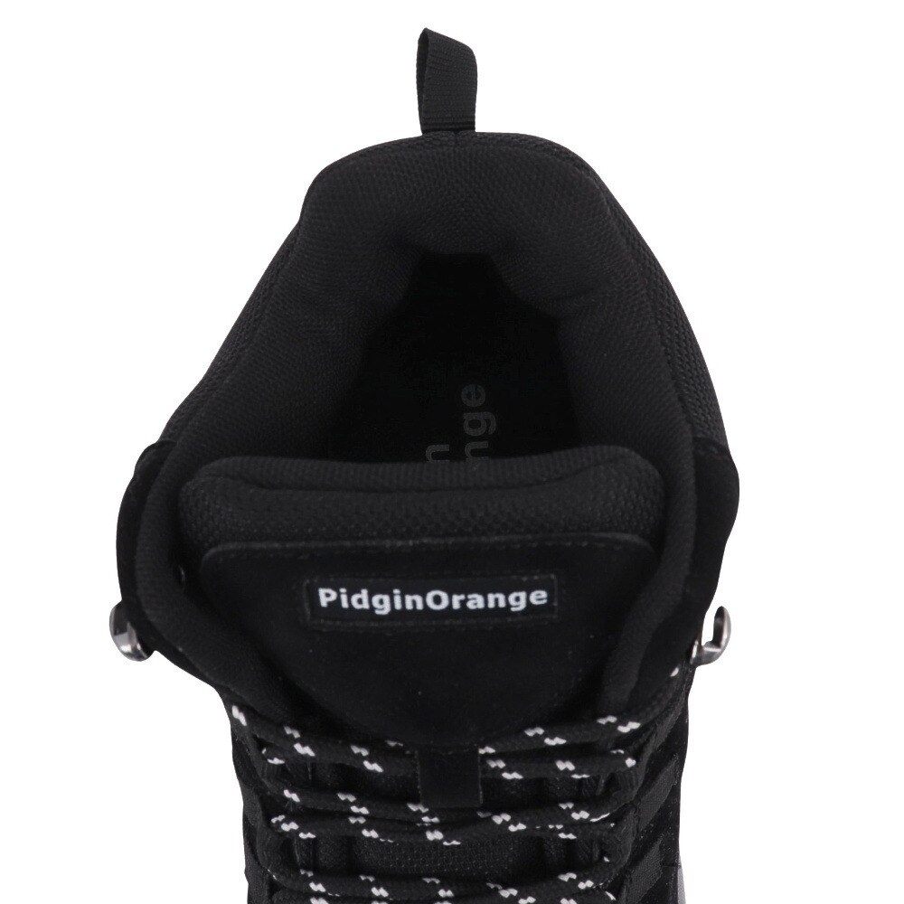 ピジンオレンジ（Pidgin Orange）（メンズ、レディース）ハイカット 登山靴 トレッキングミッドシューズ PGNOR-TRKM250420 BLK