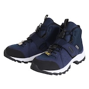 (キッズ)ジュニア トレッキングシューズ ハイカット 登山靴 Caravan JR 10910670 ネイビー