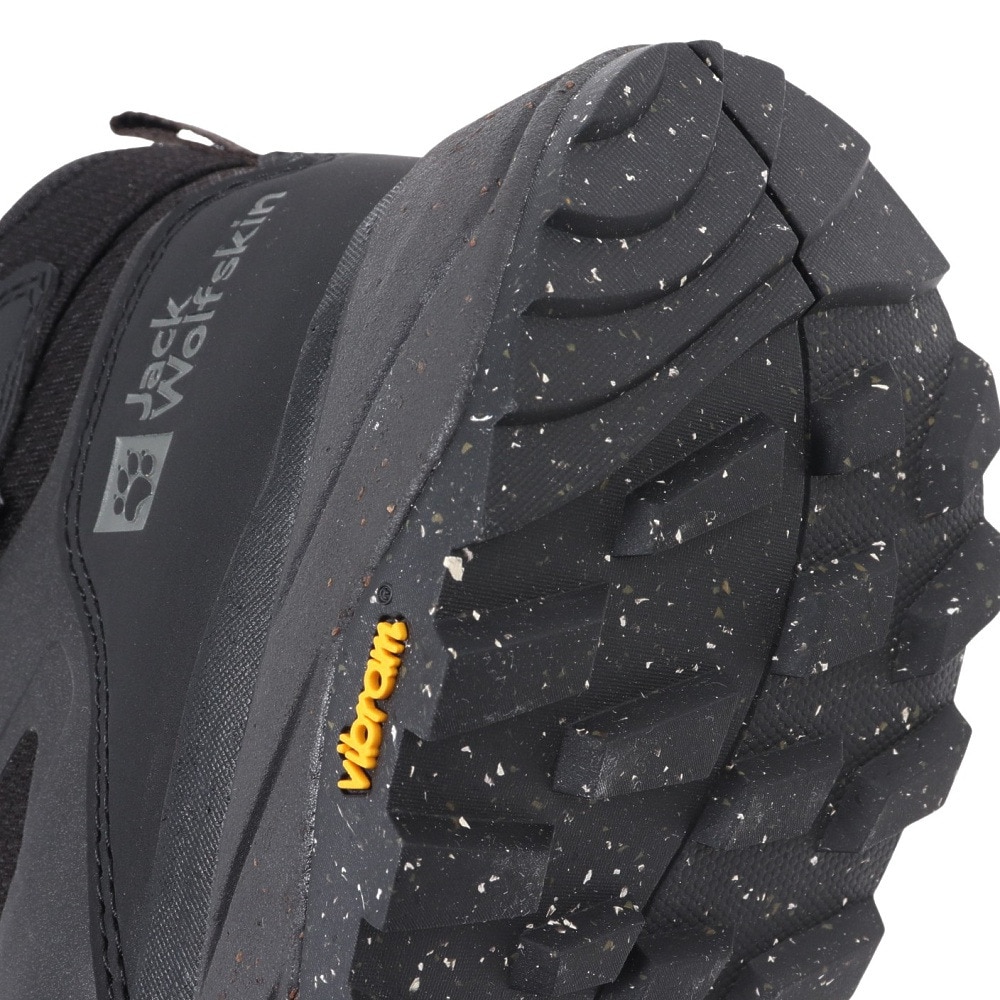 ジャックウルフスキン（JackWolfskin）（メンズ）トレッキングシューズ 登山靴 TERRAVENTURE TEXAPORE MID M 4051521-6000 ブラック 防水 透湿