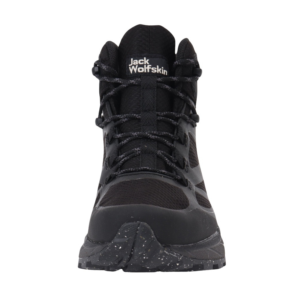 ジャックウルフスキン（JackWolfskin）（メンズ）トレッキングシューズ 登山靴 TERRAVENTURE TEXAPORE MID M 4051521-6000 ブラック 防水 透湿
